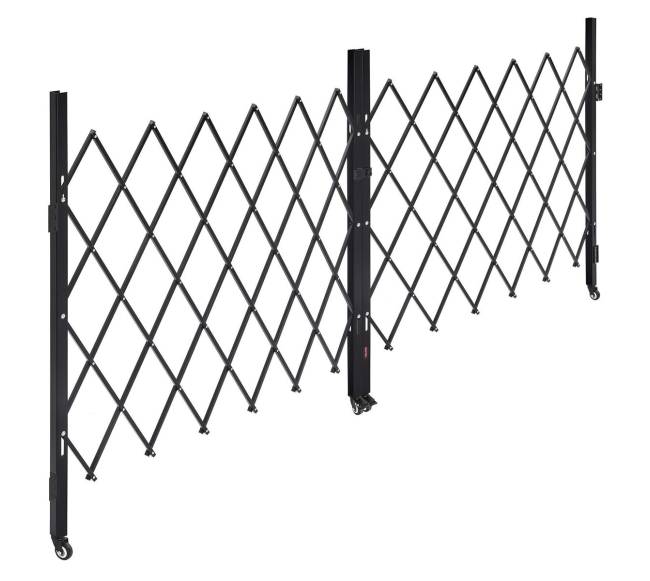 Lockable dvigubos žirklinės grotelės 320x160.5 cm9