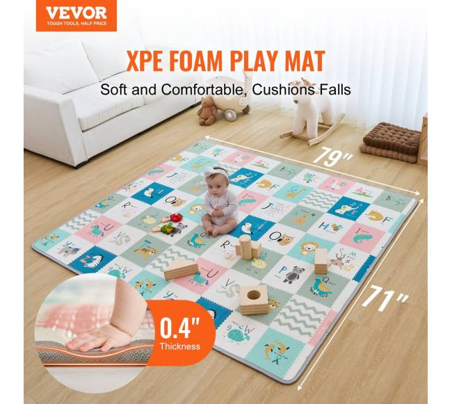 Vaikiškas kilimėlis žaidimams 180x200 cm1