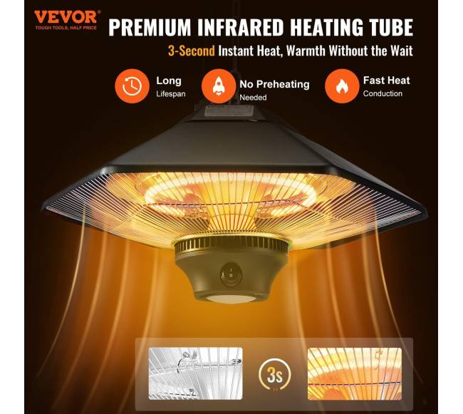 Pakabinamas terasinis šildytuvas 2000W1