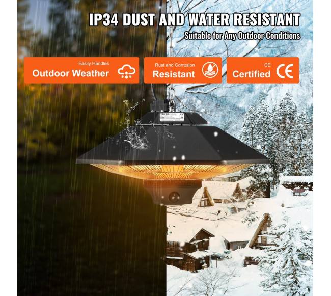 Pakabinamas terasinis šildytuvas 2000W3