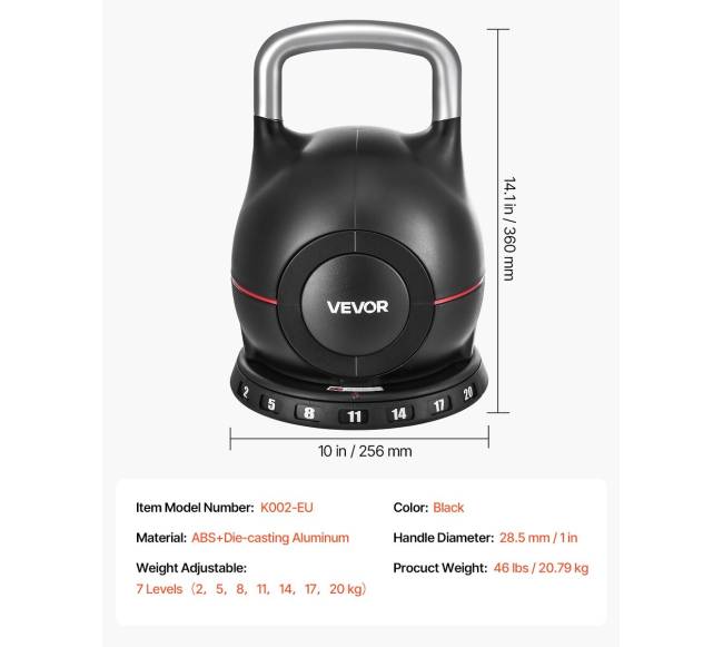 Reguliuojamas svarmuo su 7 svorio lygiais6