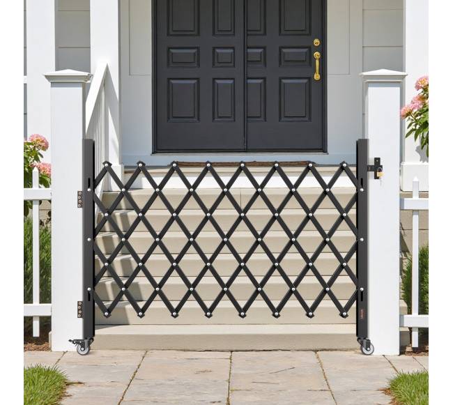 Sulankstomi užrakinami apsauginiai vartai 170 x 131 cm7