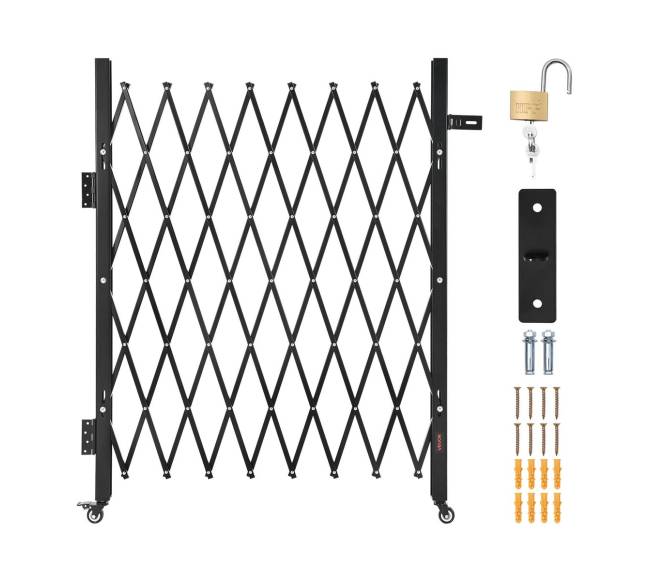 Sulankstomi užrakinami apsauginiai vartai 170 x 131 cm8