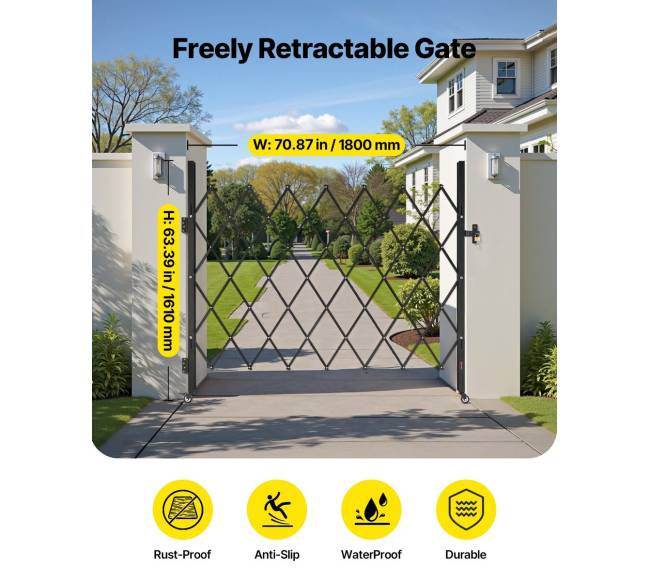 Vienviečiai sulankstomi apsauginiai vartai1