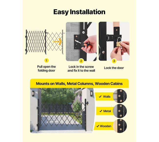 Sulankstomas apsauginis vartai su užraktu 74.80 x 51.57 cm4