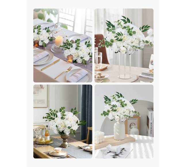 vestuviniai gėlių rutuliai, 45 cm, 10 vnt.6