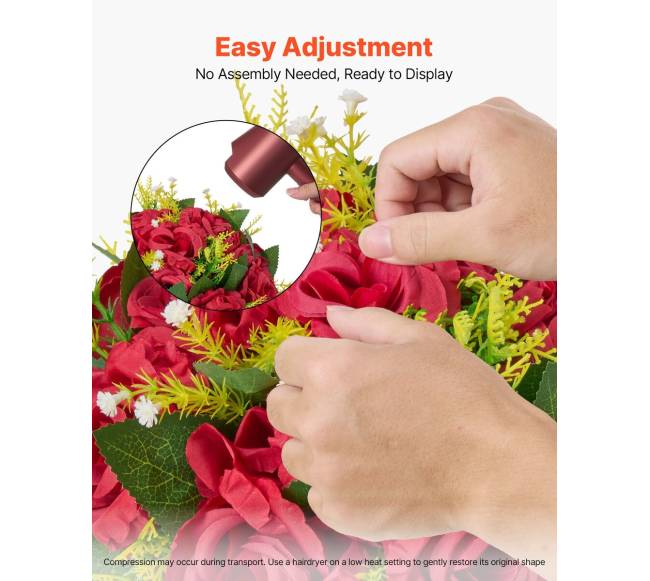 Dirbtinių gėlių rutuliai vestuvėms, 10 vnt.4