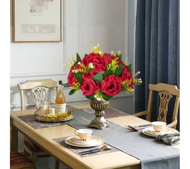 Dirbtinių gėlių rutuliai vestuvėms, 10 vnt.7