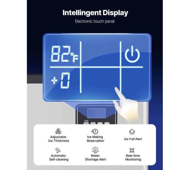 Komercinis ledo gamintojas 250 kg24h4