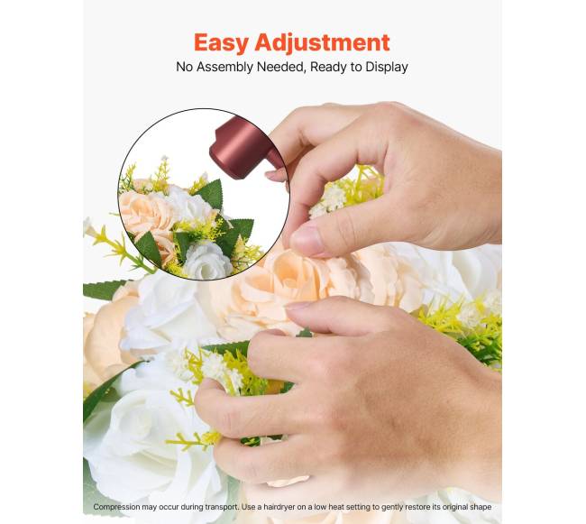 Dirbtinių gėlių kamuoliai vestuvių puošmenoms4