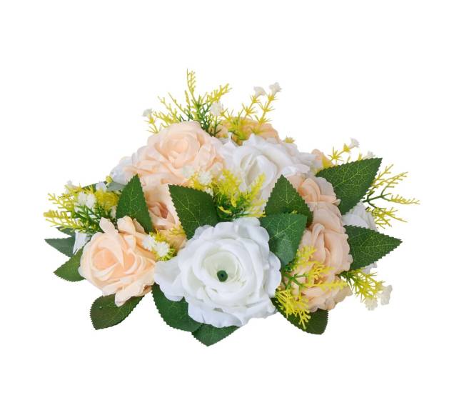 Dirbtinių gėlių kamuoliai vestuvių puošmenoms8