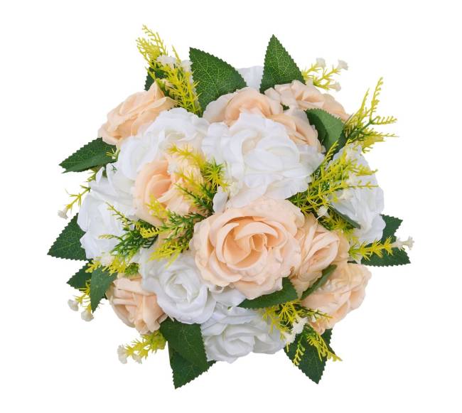Dirbtinių gėlių kamuoliai vestuvių puošmenoms9