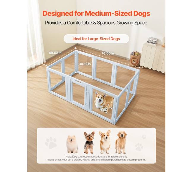 Šuniukų aptvaras su langu dideliems šunims4