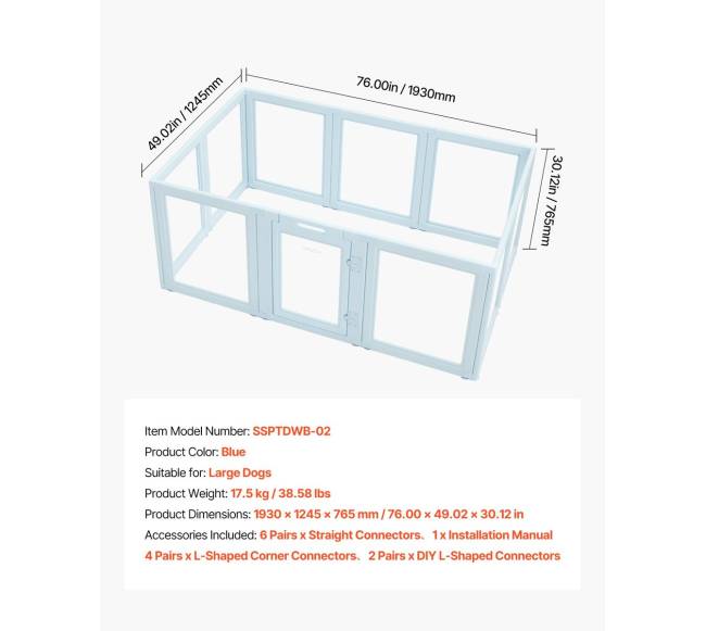 Šuniukų aptvaras su langu dideliems šunims6