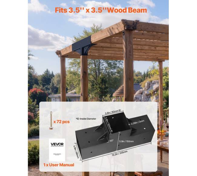 Pergolos laikiklių rinkinys 4 dalių1