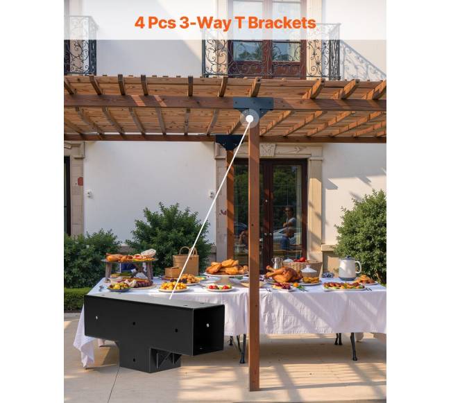 Pergolos laikiklių rinkinys 4 dalių2