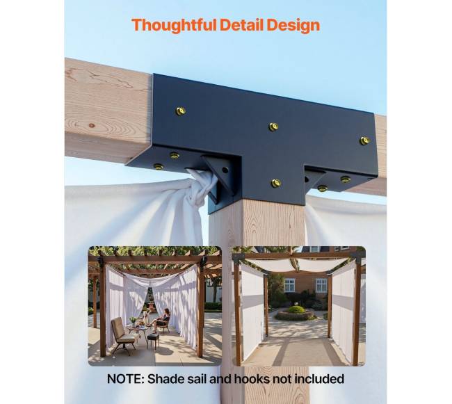 Pergolos laikiklių rinkinys 4 dalių5