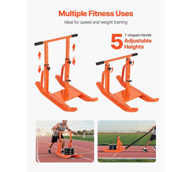 Traukimo stumiamo treniruočių rogės oranžinės2