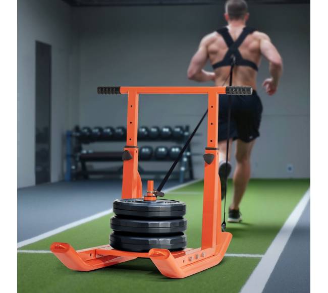 Traukimo stumiamo treniruočių rogės oranžinės7