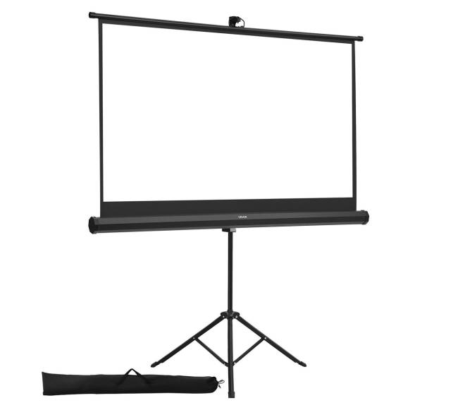 Trikojis projektorius ekranas su stovu 60 colių8