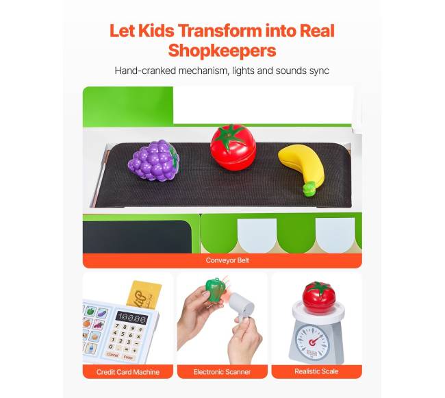 medinis vaikų prekybos stendas su kasa2