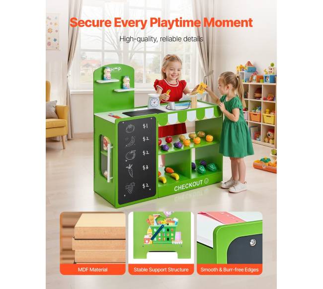 medinis vaikų prekybos stendas su kasa4
