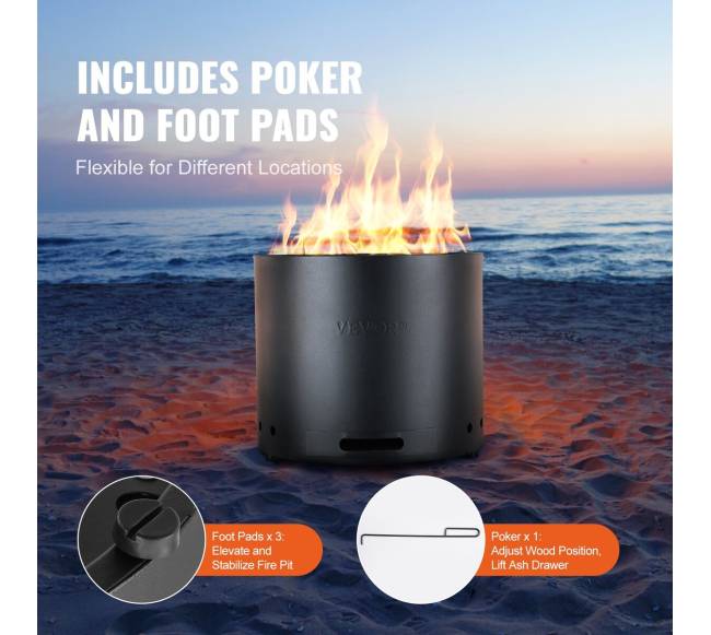 Nerūkstantis lauko židinys 49 cm5