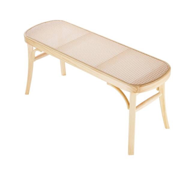 Rataninė medinė suoliukas prieškambariui ir svetainei9