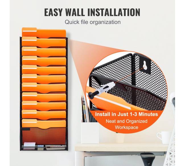 Sieninė lentyna su 12 kišenių5