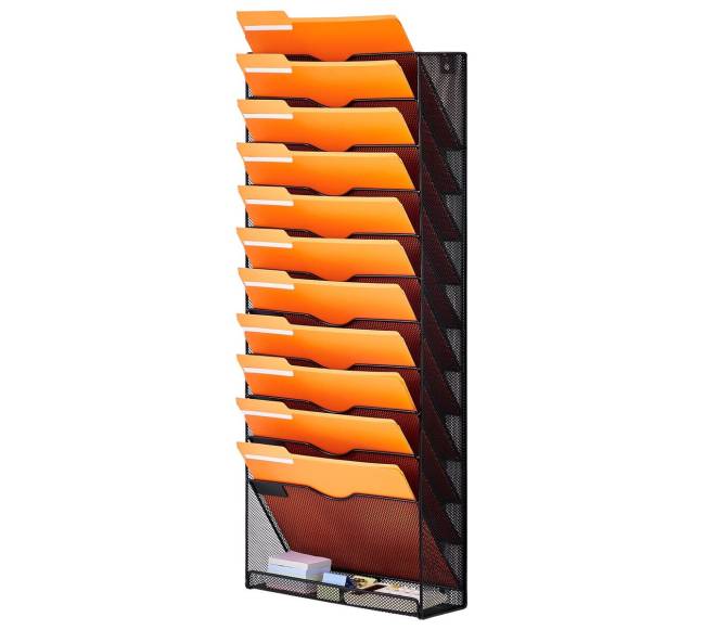 Sieninė lentyna su 12 kišenių10