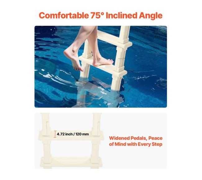 penkių pakopų baseino kopėčios su turėklais3