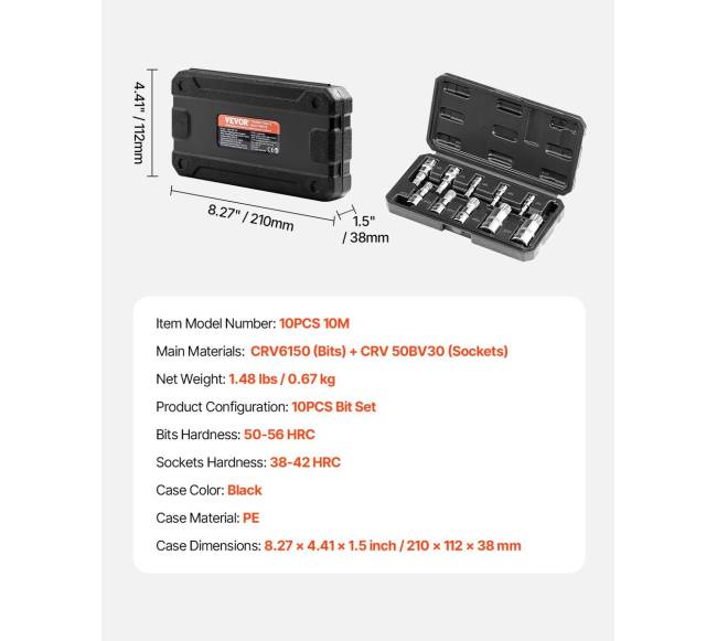 XZN lankstumo galvutės komplektas 10 dalių6