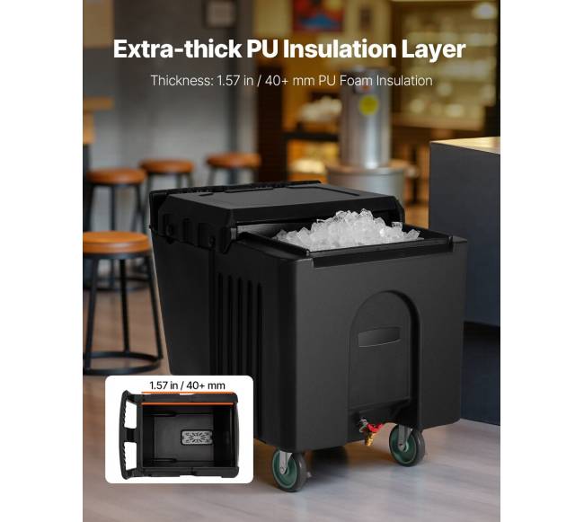 Komercinis ledo konteineris su 61.6 L talpa ir ratukais3