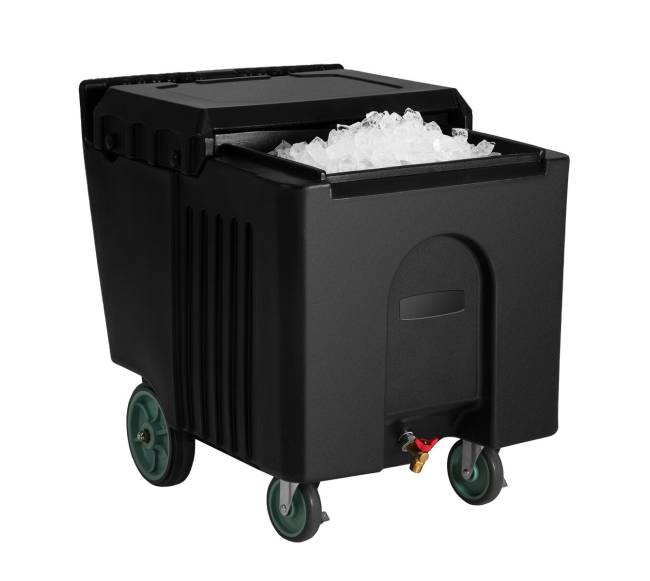 Komercinis ledo konteineris su 61.6 L talpa ir ratukais8