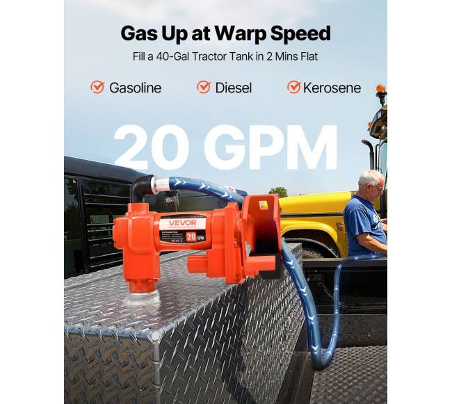 Kuro perdavimo pompa 12V su žarna ir antgaliu1