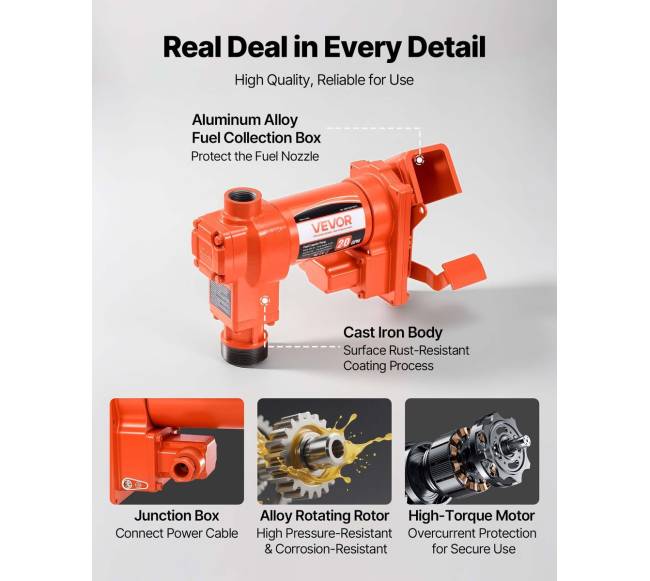 Kuro perdavimo pompa 12V su žarna ir antgaliu5