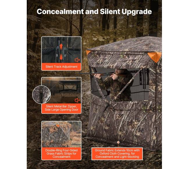 Nešiojama permatoma medžioklės slėptuvė 4-5 asmenims2