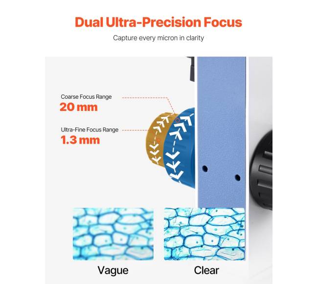 Dvejslųbė binokulinė mikroskopas 40-5000X2