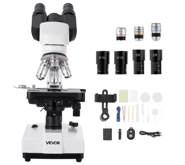 Dvejslųbė binokulinė mikroskopas 40-5000X8