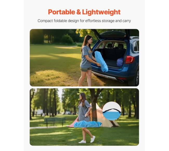 Sulankstomas nešiojamas lauko stalas su laikikliais4