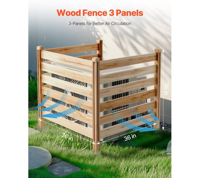 medinė privati tvora 3 skydai 91x91 cm1