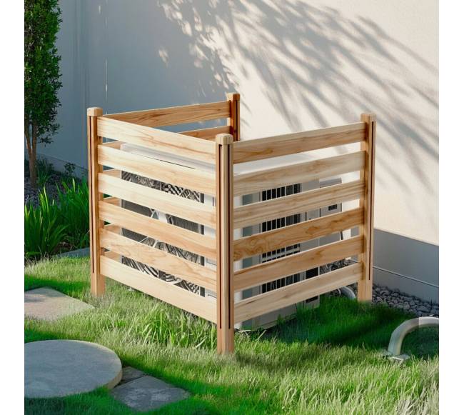 medinė privati tvora 3 skydai 91x91 cm7