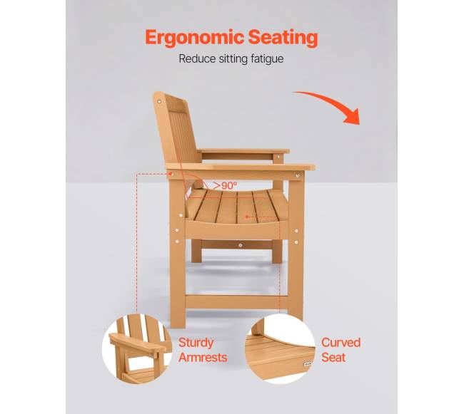 lauko suoliukas iš plastiko medžio imitacijos4