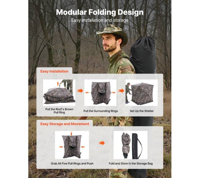 nešiojama medžioklės slėptuvė 2-3 žmonėms5