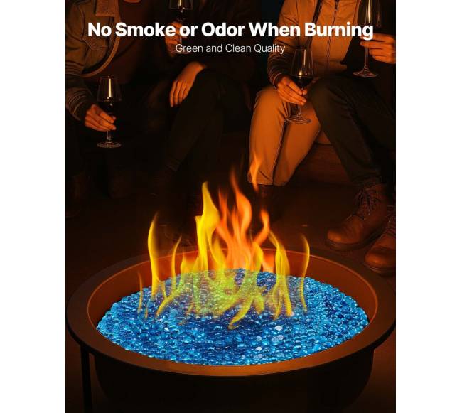 karibų mėlynas 10 lbs židinio stiklas3