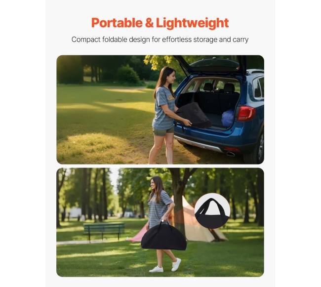 Sulankstomas nešiojamas lauko stalas su puodelių laikikliais4