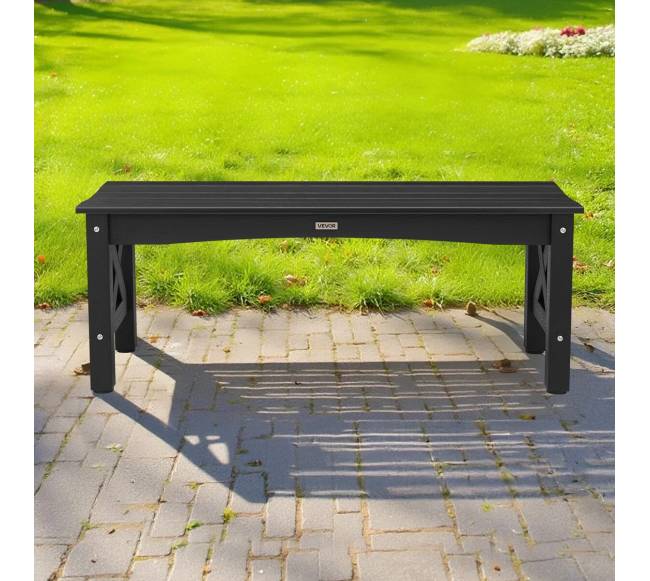 Lauko suoliukas 113 cm, plastikinis, 272 kg, juodas7