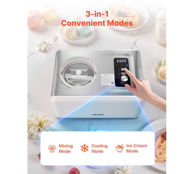 2 litrų automatinis ledų gamintojas su kompresoriumi1