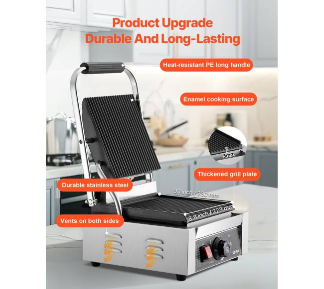 Panini grilio presas sumuštiniams 22x23 cm2