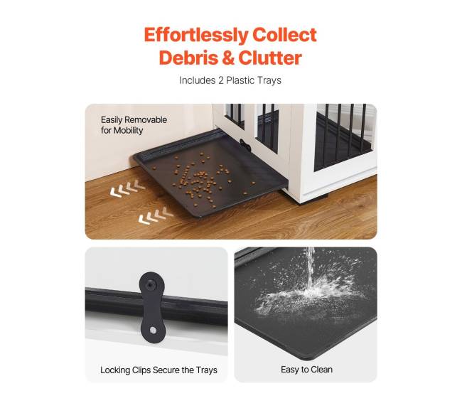 Medinė šuns dėžė su padėklu 182 cm5